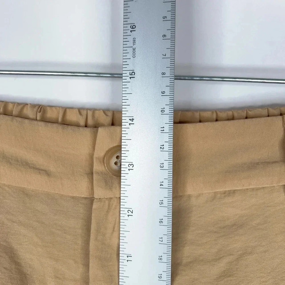 Madewell Tailored Tapered Pant Beige Tan High Rise Softdrape Elastic Waist 12 - Picture 11 of 12